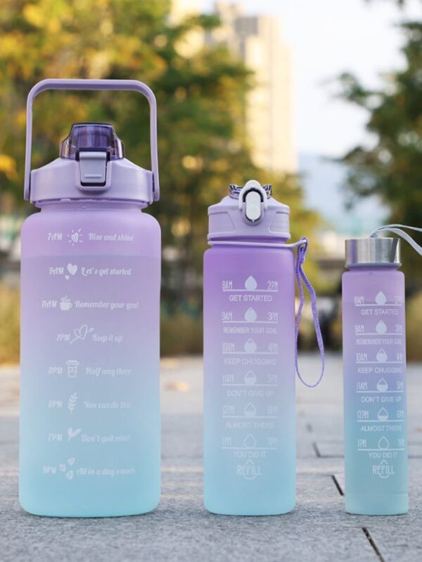3-in-1 Motivational Water Bottle – Time Marker, Fruit Infuser & Mist Spray - Image 2
