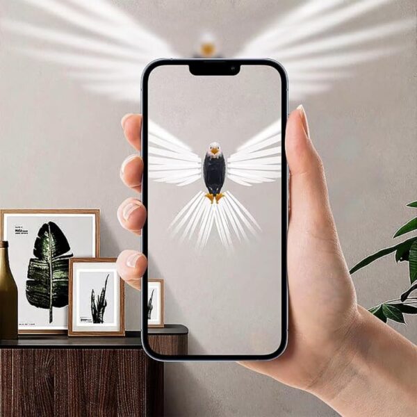 Bald Eagle Wall Light In Just Rs 699 - 3D Animal Night Lamp, USB Charging, Remote Control, Battery Operated Eagle Light for Bedroom, Living Room - Image 2