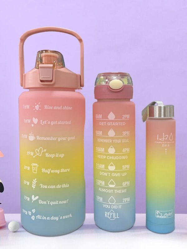 3-in-1 Motivational Water Bottle – Time Marker, Fruit Infuser & Mist Spray - Image 3