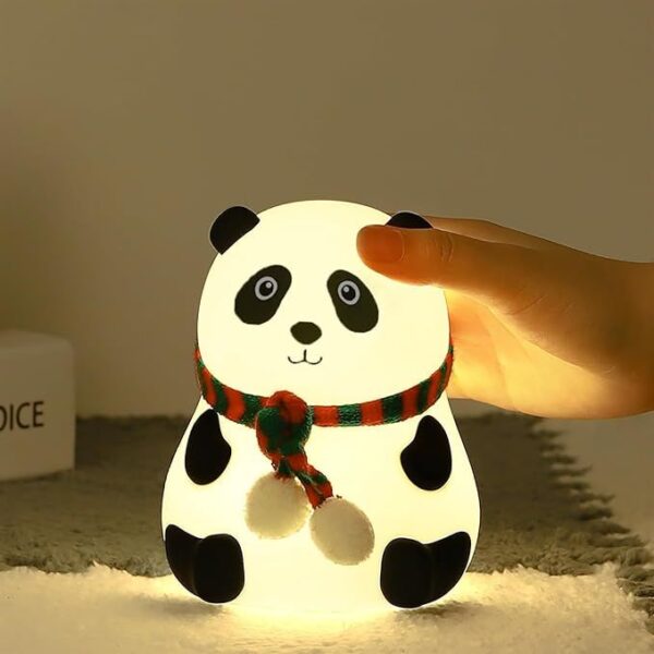 Panda Silicone Touch Night Light – Cute Panda Lamp for Kids, Girls & Boys | Perfect Birthday, Valentine & Room Decor Gift - Image 2