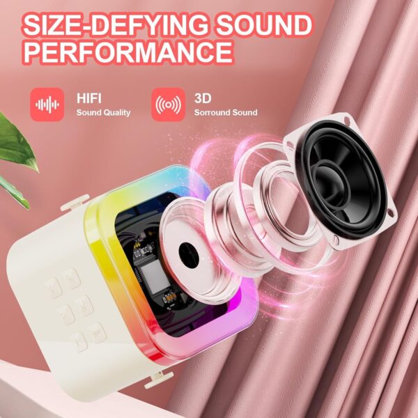 Wireless Kids Karaoke Machine With Mic & Lights In Just 400 - Portable Bluetooth Karaoke Toy for Kids - Image 5