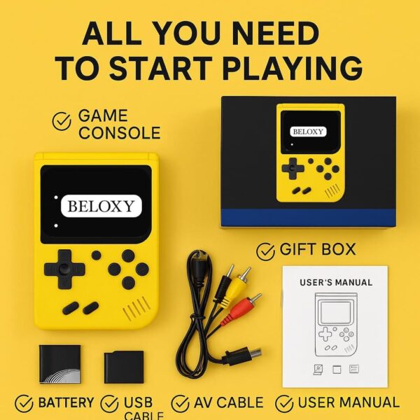 400-in-1 Handheld Rechargeable Video Game Console for Kids In Just Rs 399 - Image 5