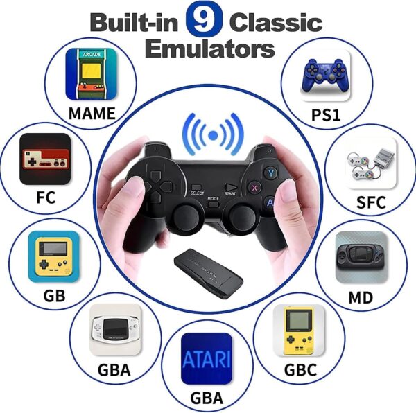 4K Wireless Video Game Console with 10,000 Built-in Games for Kids In Just Rs 1499 - Image 4